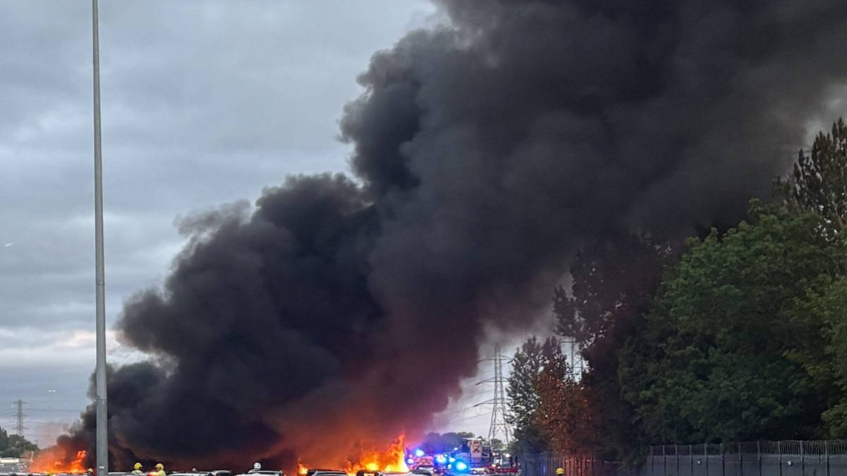 Southampton dock inferno sees £1m of Chinese made SUVs go up in flames