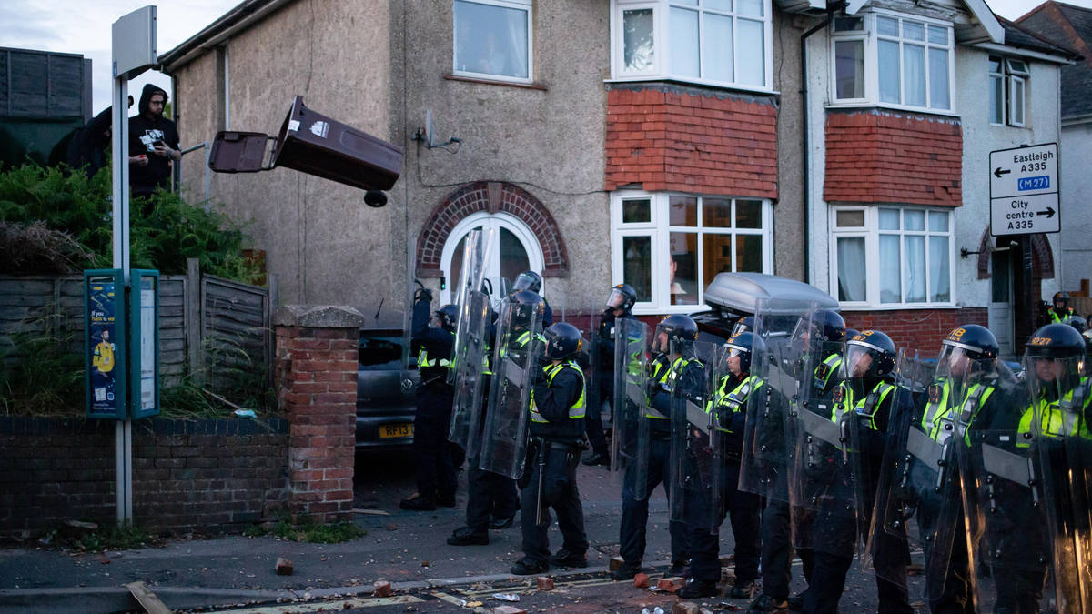 Four men admit violent disorder following Southampton protests linked ...