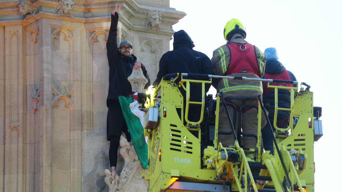 Pro-Palestine protester who climbed Big Ben and cost taxpayer £67k found guilty of public nuisance