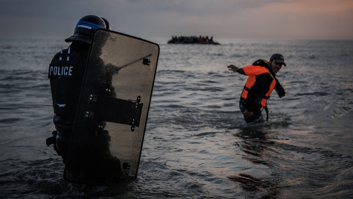 French riot police working to stop small boats, says Starmer days after crossings hit highest figures in a single day so far this year