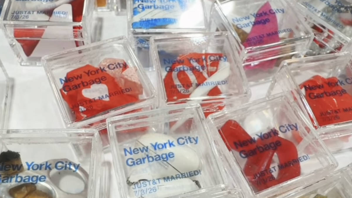 Taylor Swift fans pay $25 for pieces of wedding day rubbish from outside Madison Square Garden