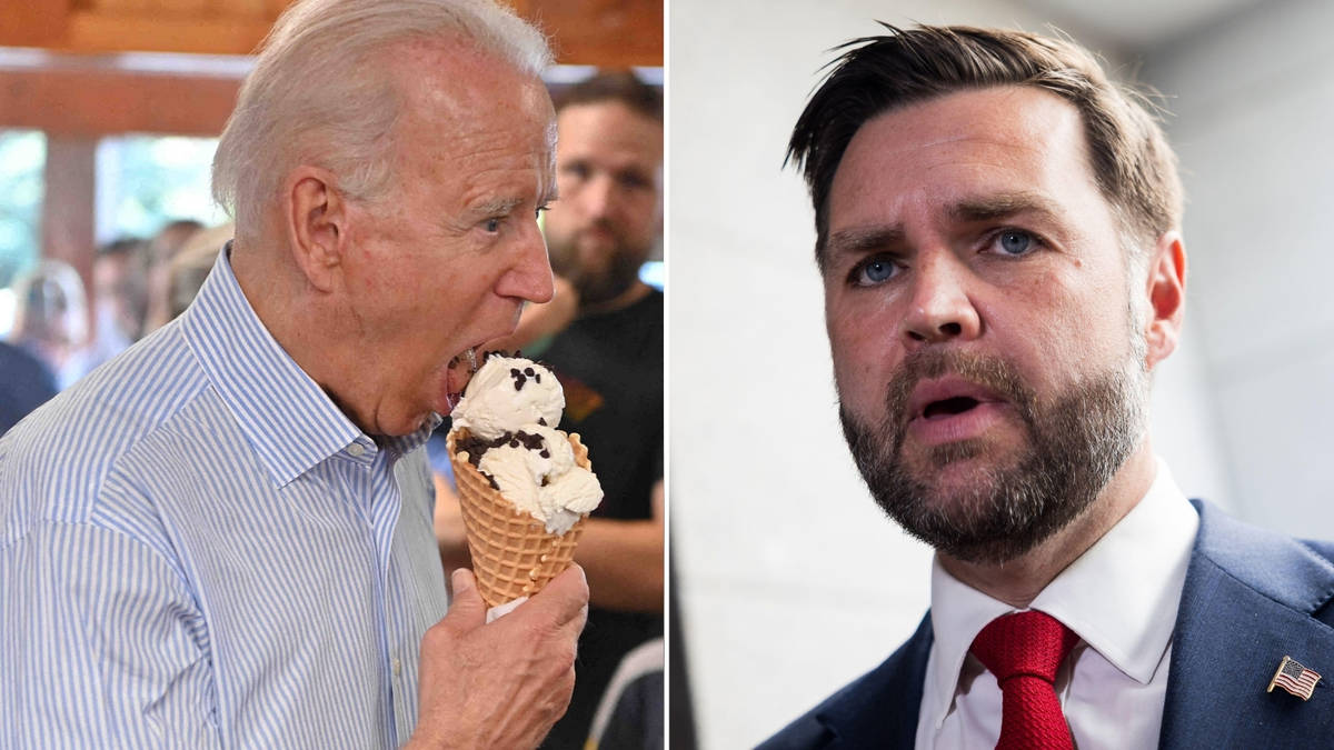 VP JD Vance mocked for suggesting Joe Biden ate ice cream in a 'suggestive manner' | LBC