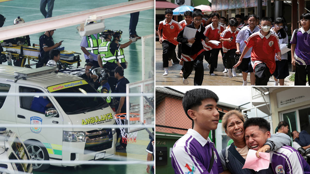 Boy, 14, shoots grandparents before killing at least six teachers and students in gun rampage at Bangkok school