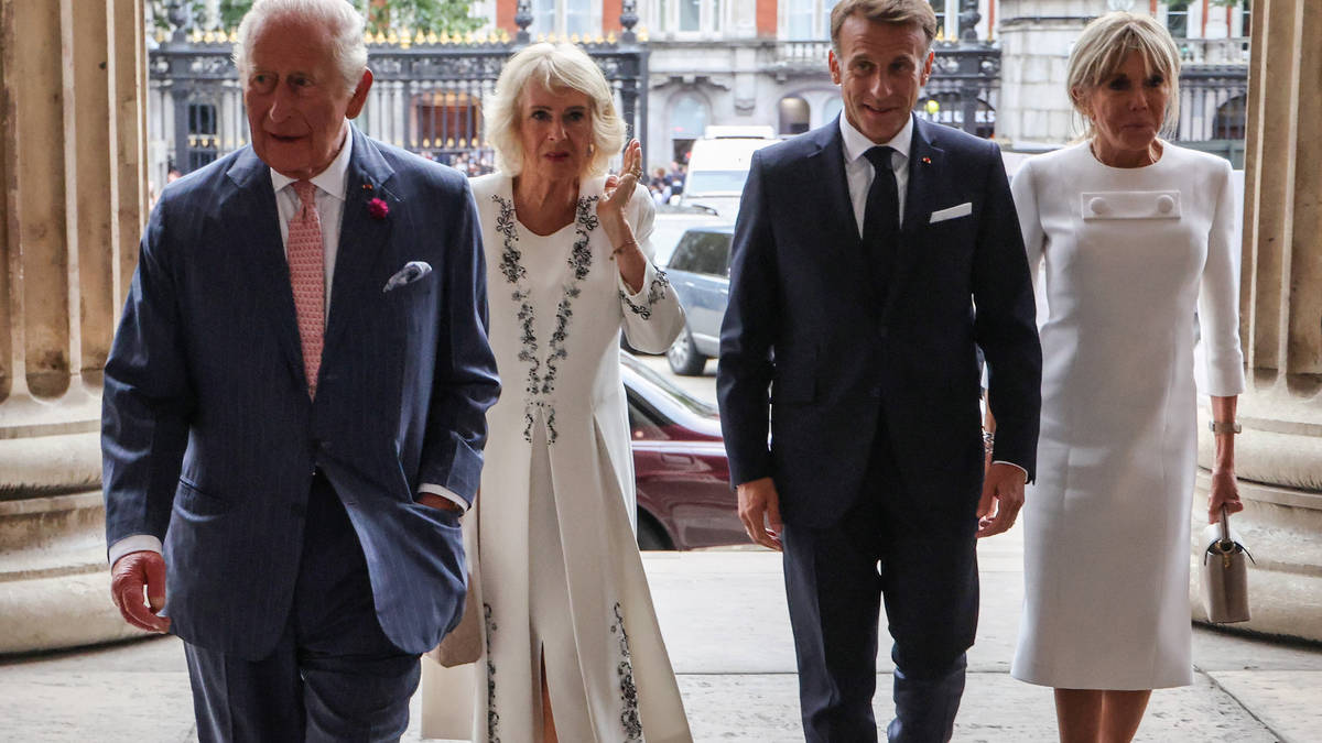 Charles and Camilla join Macron and Burnham as Bayeux Tapestry goes on show at British Museum