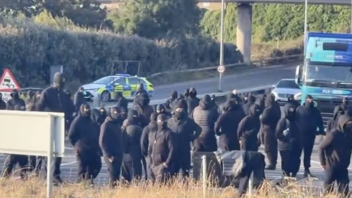 Government condemns balaclava-clad protesters who blocked Port of Dover in 'stop the boats' demonstration