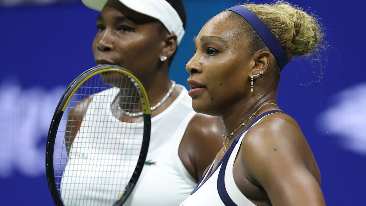 Serena and Venus Williams fall just short in US Open return