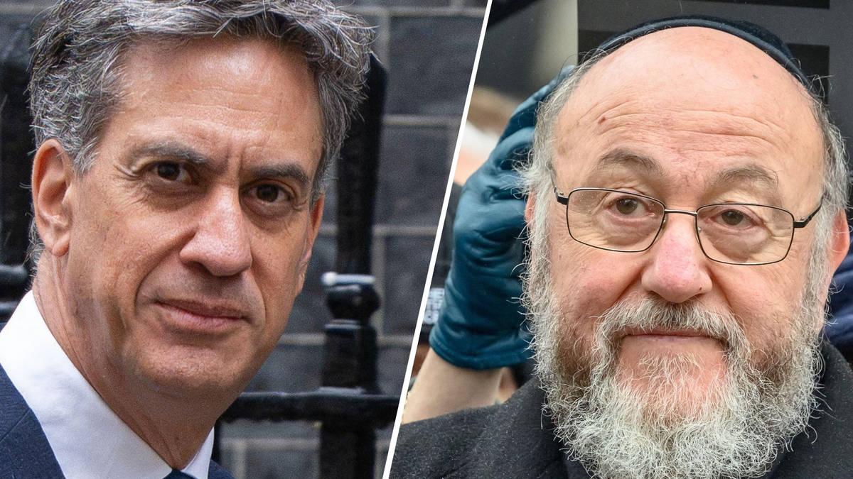 Ed Miliband 'putting British Jews' safety at risk' with Israel sanctions, chief rabbi warns
