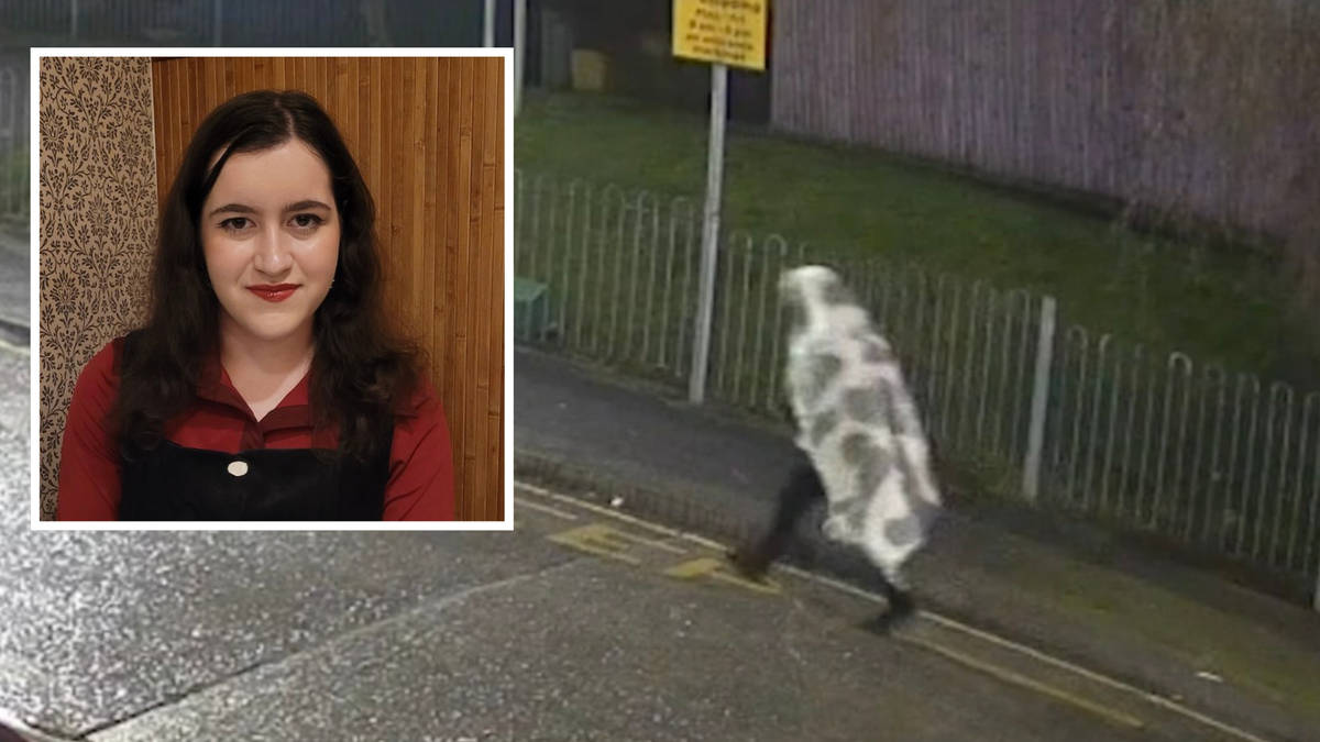 'Killer in a blanket': Moment stepfather turns up at student's uni flat ...