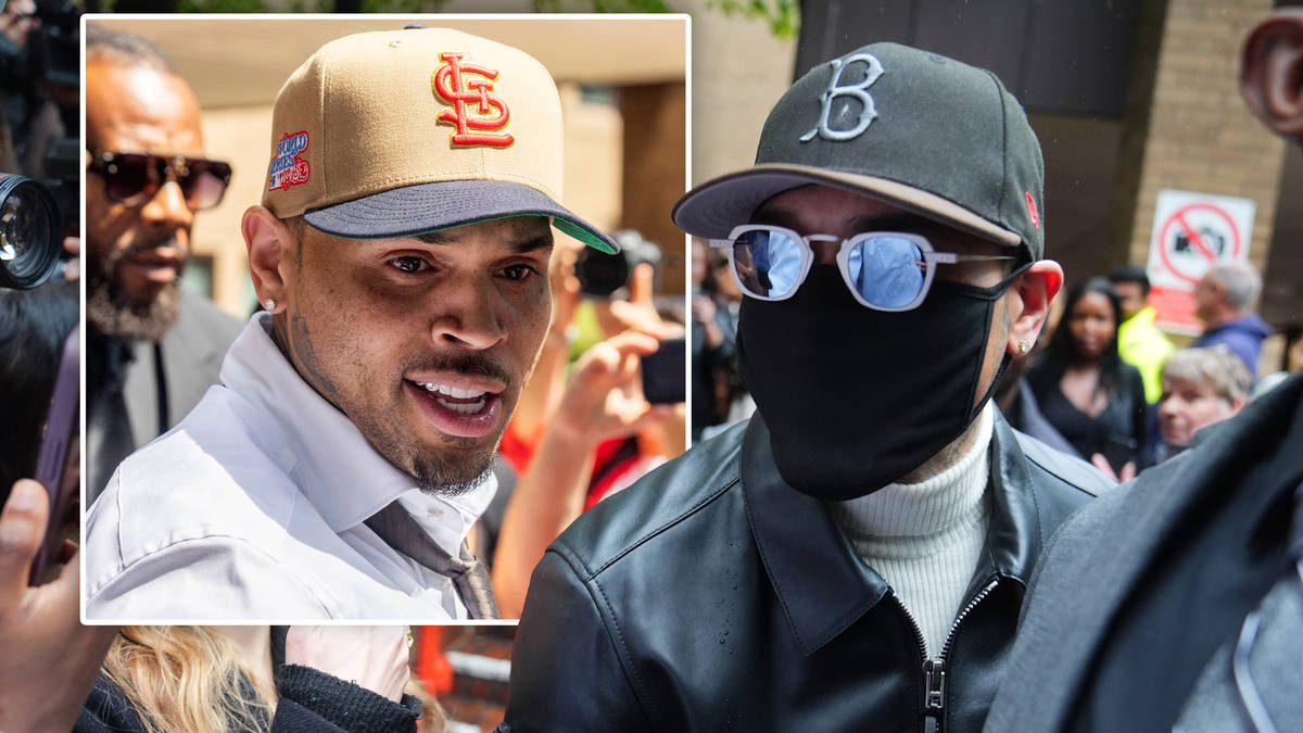 Singer Chris Brown blows kiss to fans after avoiding jail over London ...