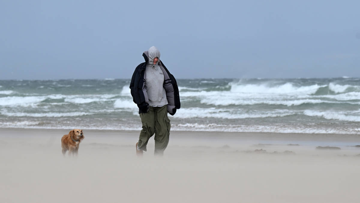 Wind warning still in place for parts of UK as major clean-up under way after Storms Austen and Boelo batter Britain