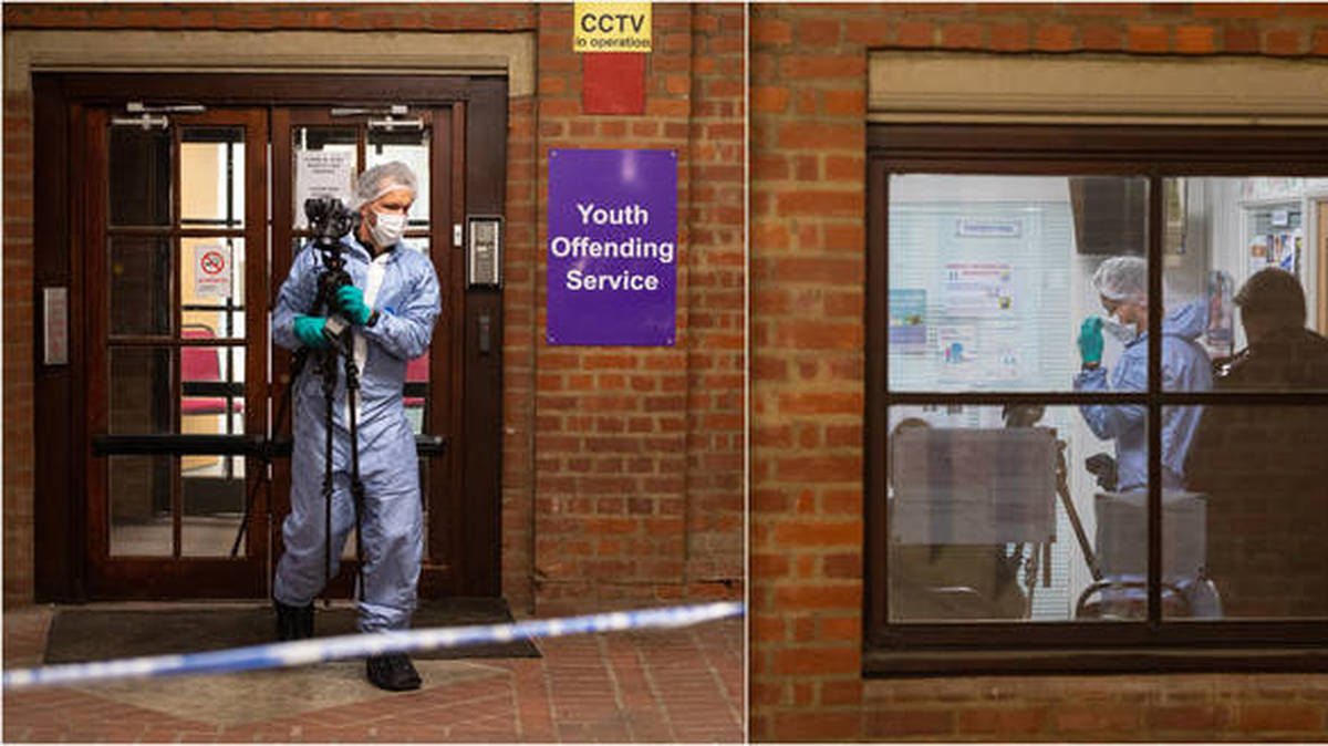 Boy, 17, arrested after teenager stabbed to death in council offices | LBC